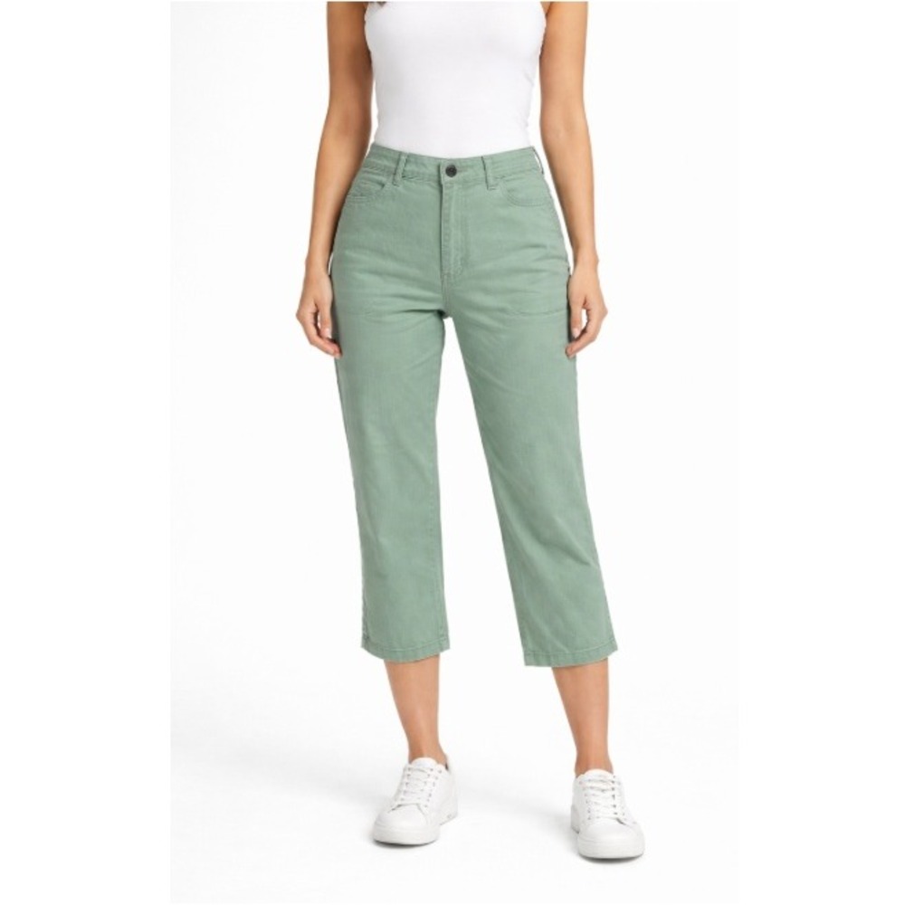 Royal Robbins Women's Sage Green Cotton Casual Capri Pants Size 8